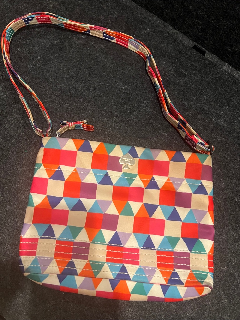 kate spade Multicolor Pueblo Geometric Pattern Crossbody Bag